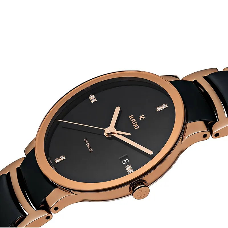 Rado Centrix Automatic Black Dial Two-tone Men's Watch | R30036712